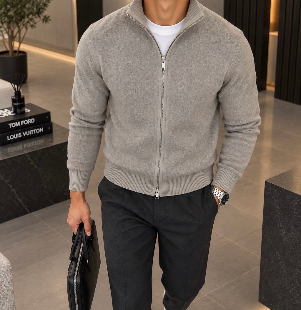 Harrington & Co. Men's Slim Cardigan