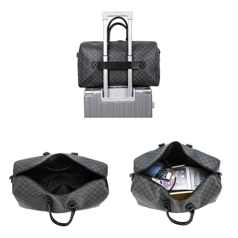 Classic Black Travel Bag for Men