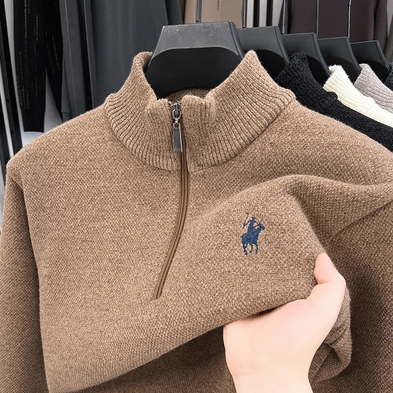 Harrington & Co. Luxury Knitted Quarter Zip