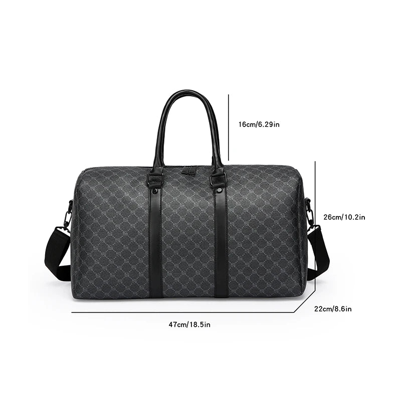 Classic Black Travel Bag for Men